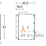 Топка каминная PIAZZETTA IL 75x58