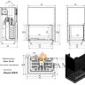 Топка каминная Kratki Oliwia L BS G (угловое стекло слева)