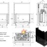 Топка каминная Kratki Oliwia P BS G (угловое стекло справа)