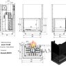 Топка каминная Kratki Zuzia L BS G (угловое стекло слева)